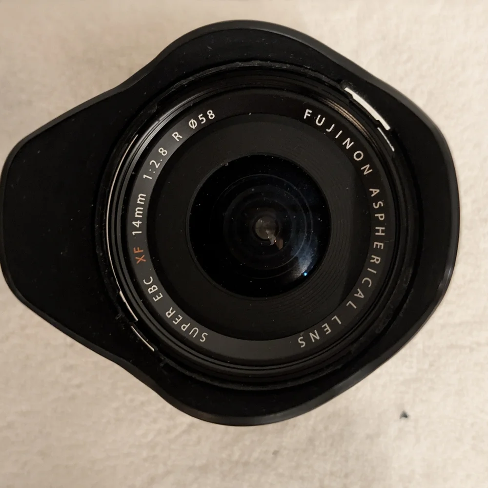 Fujifilm Black Lens with Petal Hood for Cameras